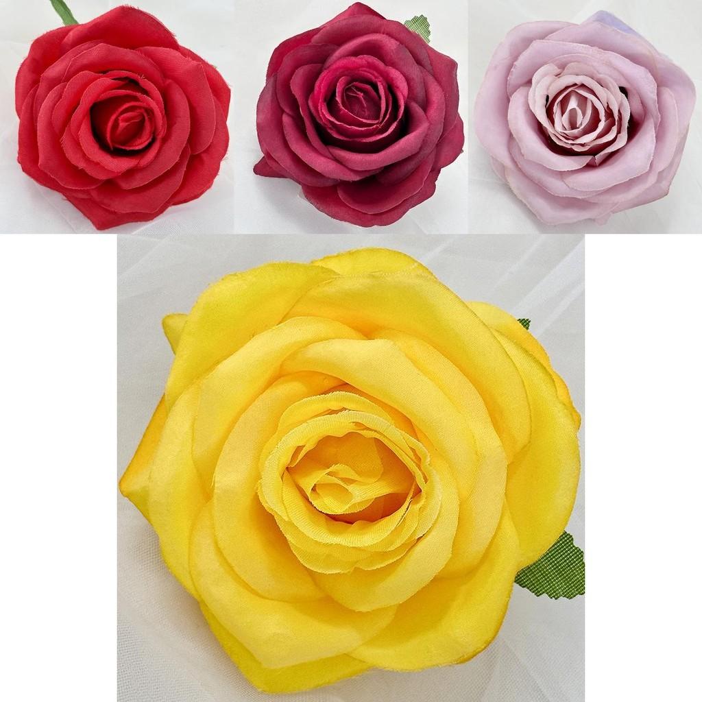 Rose Artificial Blossom For Wall Decor With Colorful Fabric Material For Photography And Celebrations