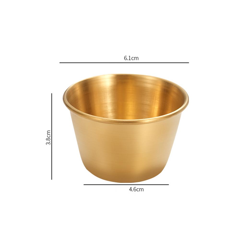 Versatile 12 Pcs 2.7 Oz Stainless Steel Sauce Cups For Dipping & Condiments 304 Stainless Steel Tortilla Sauce Cup 12pcs