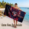 Bologna FC Design Beach Towel Custom Text Large Towel for Beach Vacation