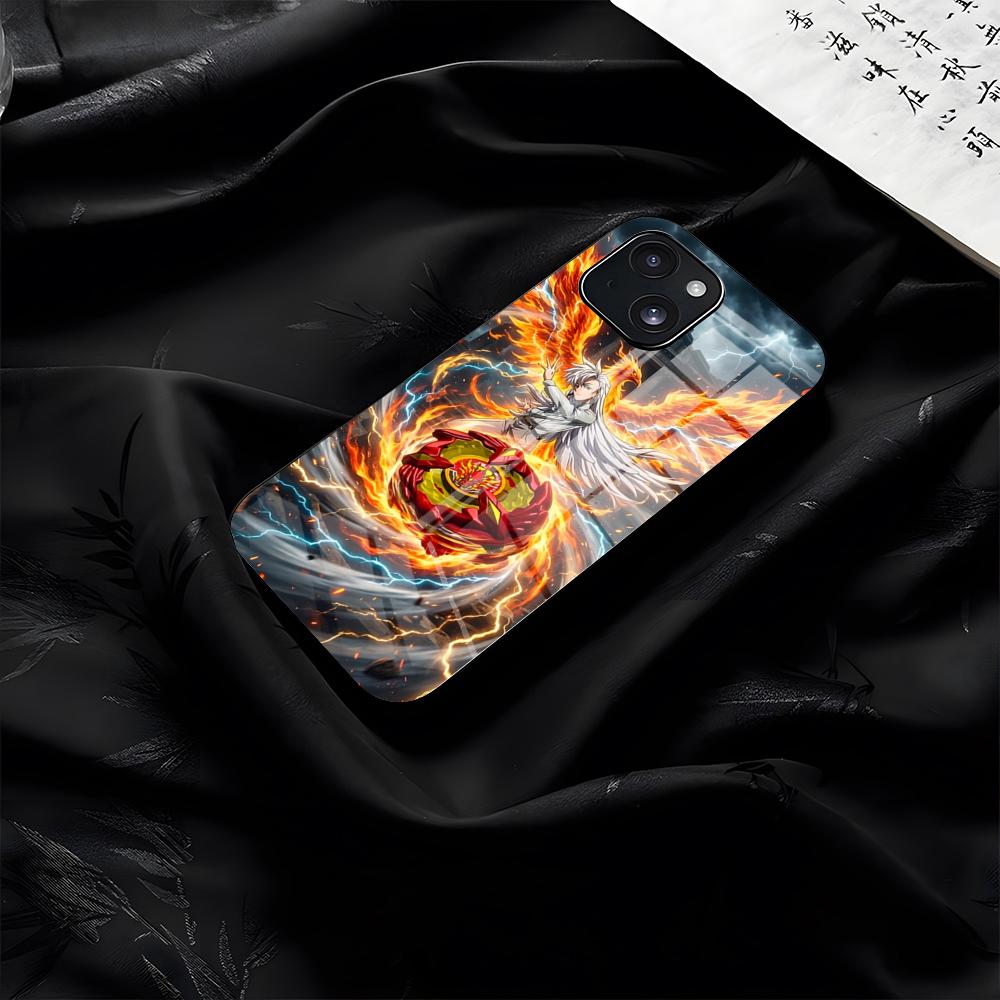 S-Beyblade X Phone Case For IPhone 17 Pro Max 16 15 14 Pro Max 13 11 Plus Glass Cover