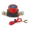 Brass Screw Hole Battery Disconnect Switch Positive Negative Pole Power Switch LED Voltmeter  Cars