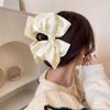 Korean Polka Dot Bow Claw Hair Clip - High-End Cloud Bubble Design for Women