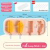 Cute Silicone Popsicle Molds Food Grade Homemade Ice Pop Stick Ice Cream Cheddar Cheese Stick Mould for Home