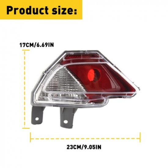 For 2017 2016 2018 Toyota RAV4 Rear Light Bumper Reflector Stop Lamp Left Side V