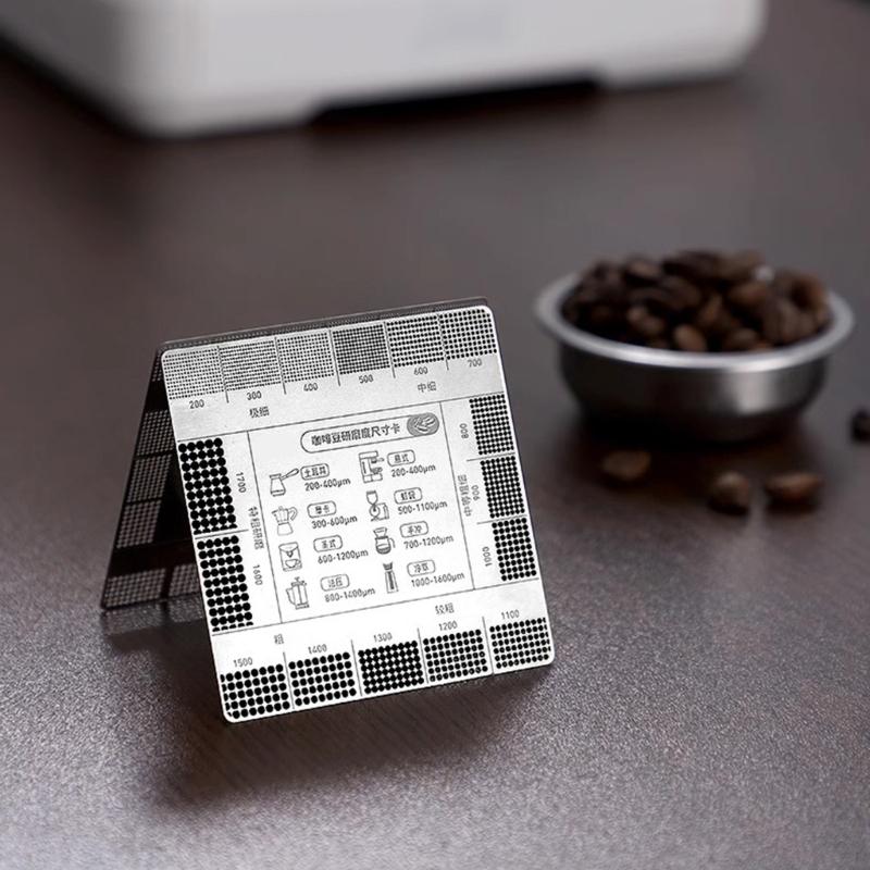 Coffee Grind Reference Card Grinding Size Chart For Precise Brewing And Enhances Flavor for Home Kitchens And Cafes