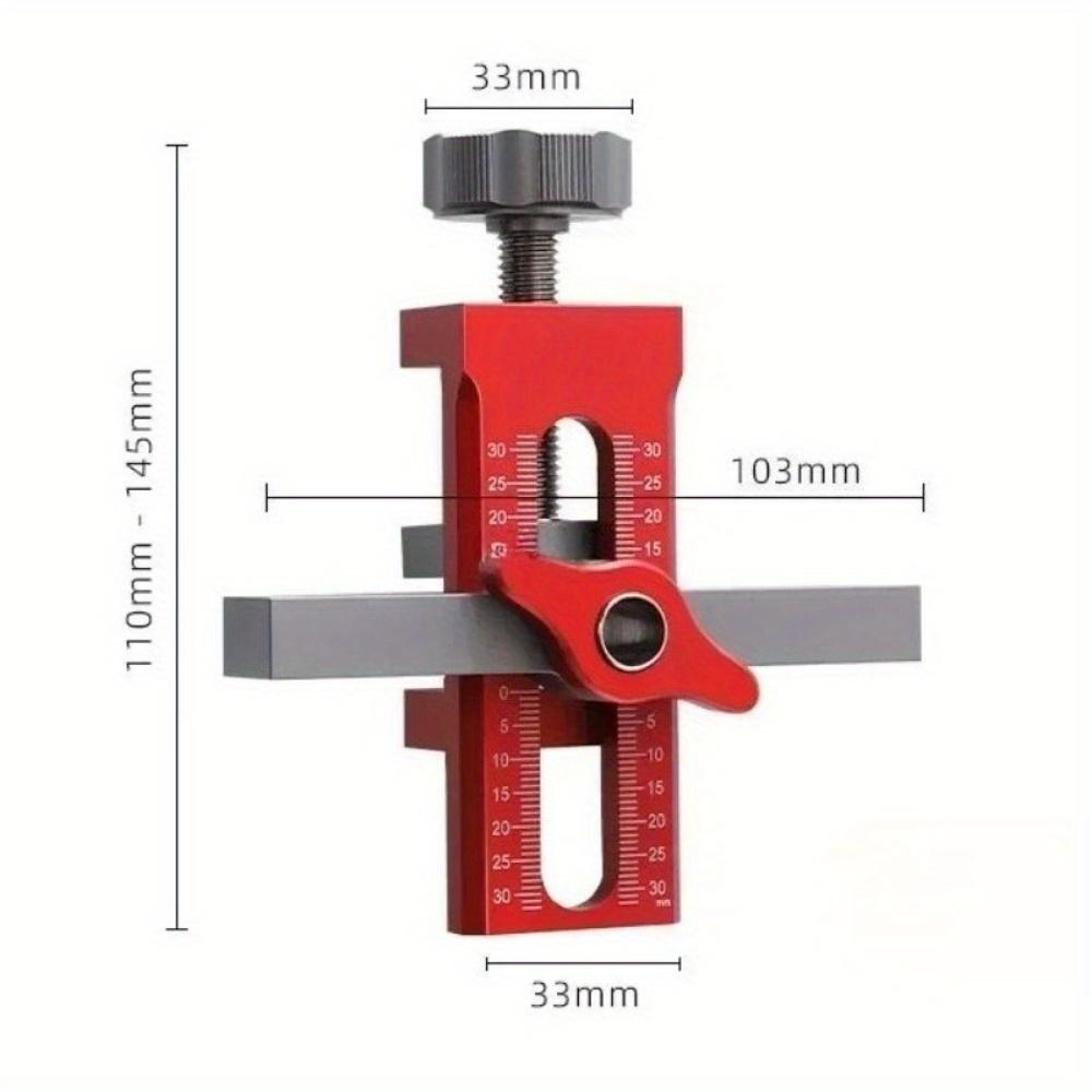 1PC Wardrobe Cabinet Door Panel and Rebounder Punched Mounting Jig Woodworking 10mm Doweling Drilling Guide Locator Installing Clip