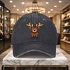 Moose Design Adjustable Casual Baseball Cap for Outdoor Activities and Everyday Wear