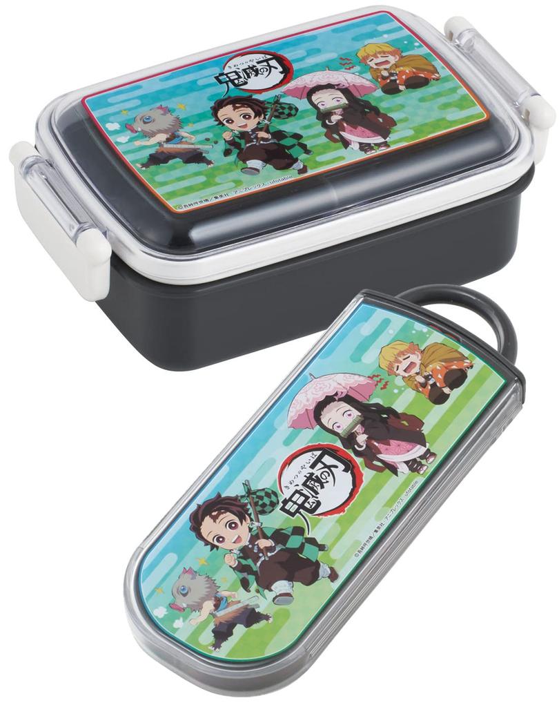 Skater Antibacterial Trio Set of and Demon Kimetsu No Yaiba Mission Made In Children's Chopsticks, Spoon, Fork, Slayer Pilgrimage, Japan, TACC2AG-A