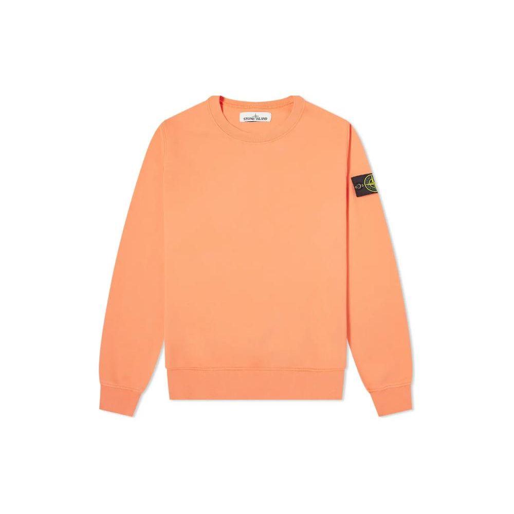 

Stone Island FW22 Compass Patch Casual Solid Color Pullover Minimalist Sweatshirt Men sweatshirt Orange 721563051-V0037 M
