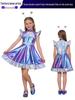 Halloween Außerirdischer Astronaut Kostüm - KI Roboter Kleid für Rollenspiel Partys