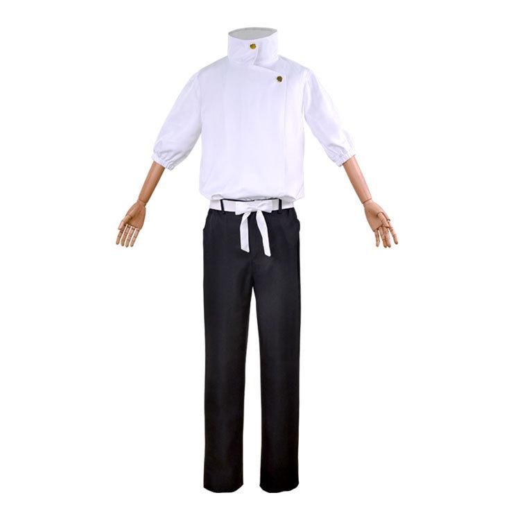 Anime Okkotsu Yuta Cosplay Jujutsu Kaisen Cosplays Costume Okkotsu Yuta Uniforme Vestiti Bianchi Parrucca Anello Halloween Cos per Uomo