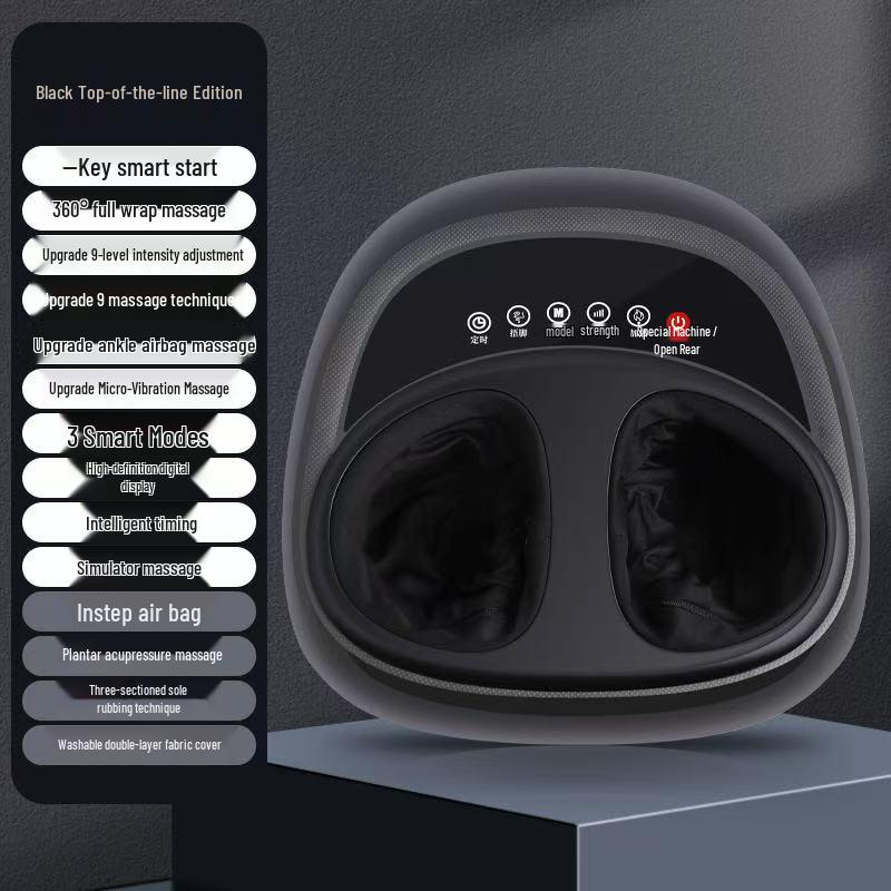 Fully Automatic Foot Massager with Airbag Wrap, Sole Roller, and Heating