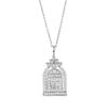Hui Zhiyi S925 Silver Happy Door Castle Necklace - Versatile, High-End Design