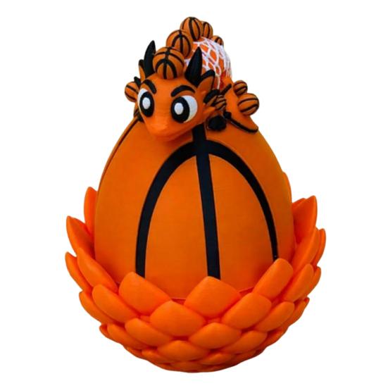 Flexible Sports Ball Dragon Egg Egg with Dragon 3D Printed Dragon Inside Articulated Winged Dragon Fidget S C