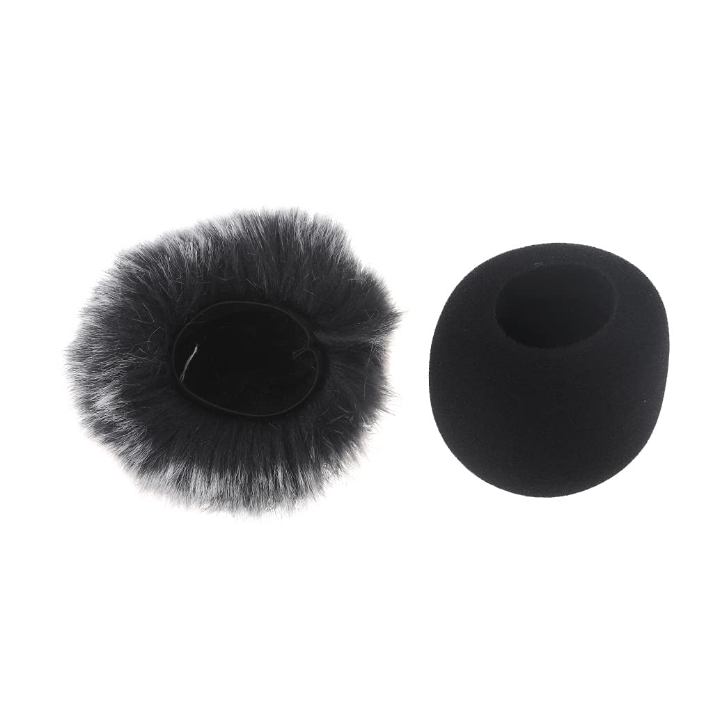 YUGSHNKFC Microphone Cover Black Foam Wind Screen for Zoom H1 Recorder Microphone Protector Replacement Muff Filter