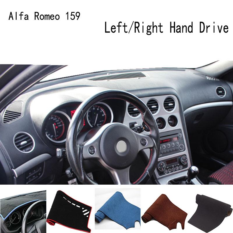 

For Alfa Romeo 159 939 Dashmat Dash mat Dashboard Cover Instrument Panel Sunscreen Pad Ornaments Left Hand Drive чёрный