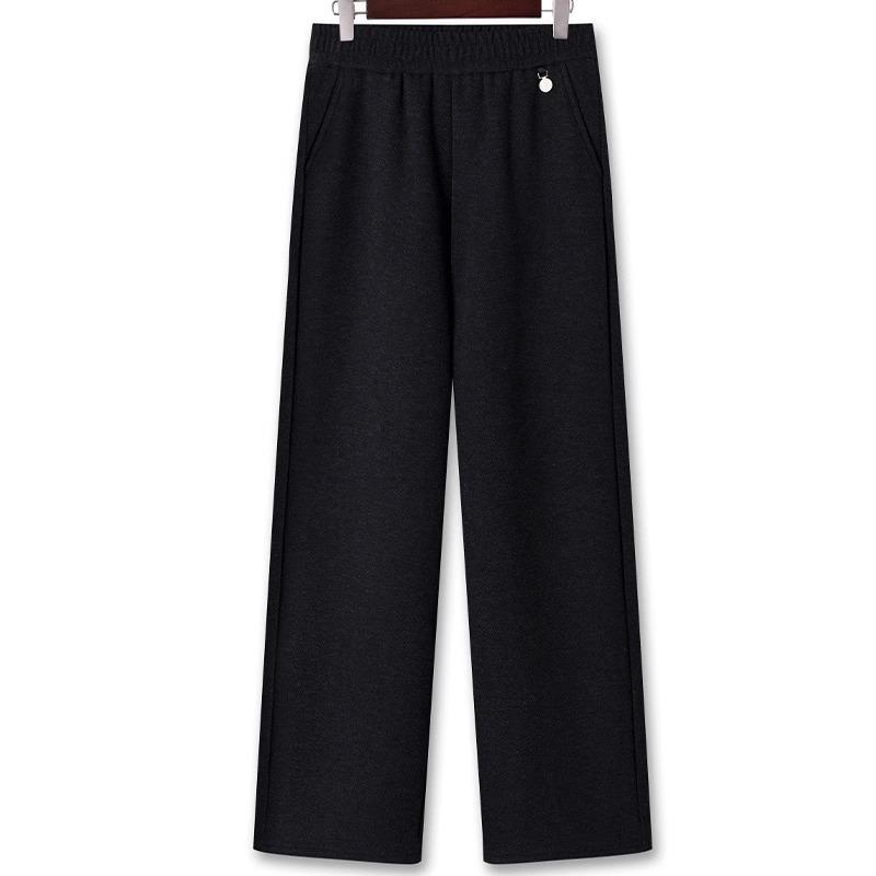 

Women Casual Office Summer Pants Fashion Brand Elastic Waist Pants Plus Size Women s Plus Size Thin Metal Buckle Decoration Pants XXXXXXL
