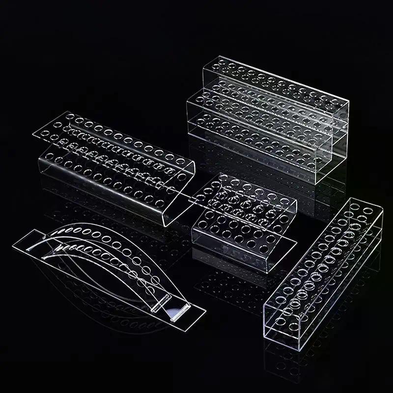 Tweezers Storage Box Multi-Holes Holder Eyelashes Makeup Tools Professional Storage For Eyelash Extensions Tweezers High Quality