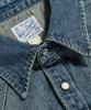 Beulonseun 1950er Jahre Slub-Denim Westernhemd