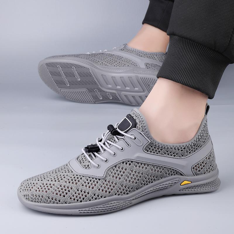 Fashion Summer New Men Breathable Casual Sports Anti Slip Mesh Shoes Fashionable Brand Men's Outdoor Water Wading Soft Soled Mesh Shoes