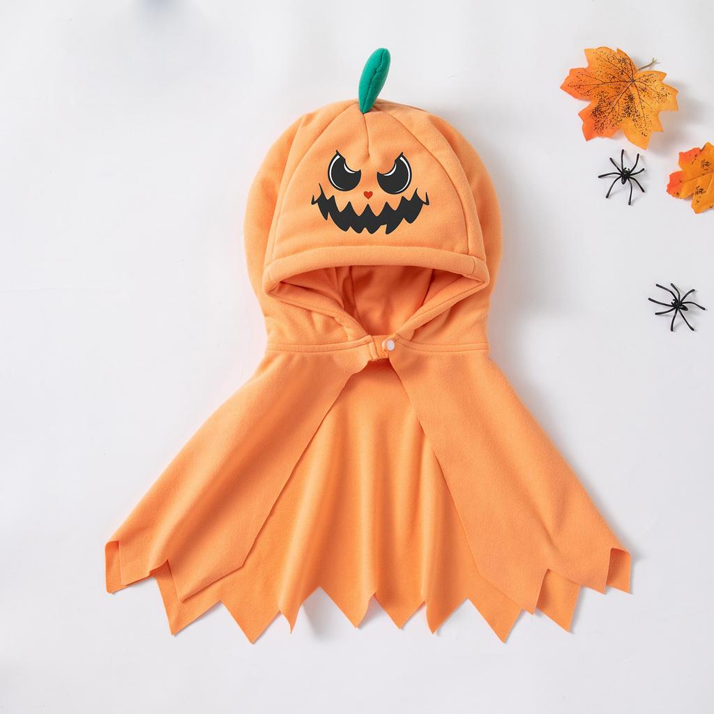 Toddler Halloween Costume Hooded Cape Face Party Outfit for Boys and Girls