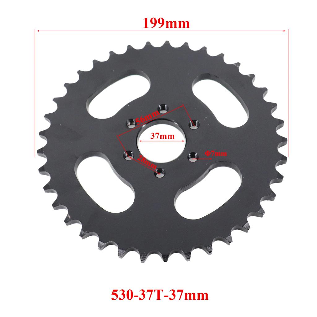 530 Kette 32Z/35Z/37Z/38Z/40Z Zähne 37mm 38mm 45mm Hinterradritzel Für ATV Quad Pit Dirt Bike Buggy Go Kart Motorrad Motor Teile