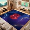 Stoke City Football Print Crystal Velvet Rug, Comfortable Water Absorbent Non Slip Indoor Floor Carpet