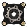 17mm Front Hub Flange Rustproof High Hardness Front Wheel Hub Flange with 4 M10 Bolts For 110cc 150cc 250cc Go Kart