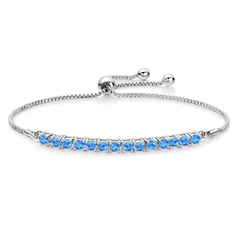 

Fashion Opal bracelet pull-up adjustable fresh and sweet opal hand jewelry Copper
