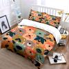 Colorful Cartoon Dog Pattern Bedding Duvet Cover Set  (1*Duvet Cover 2*Pillowcases, without duvet insert)