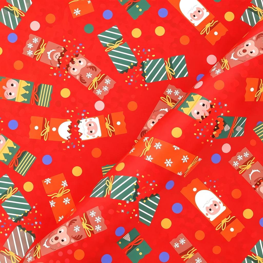 Christmas Wrapping Roll 17 118 Inches, Festive Wrap for Presents, Crafts and Party Favors