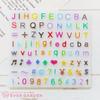 Evergarden Original Mold Silicone Trading Decor UV Silicone Number [3-piece Set] Double-letter Mold, Hiragana, Katakana, Alphabet, Small, Resin,