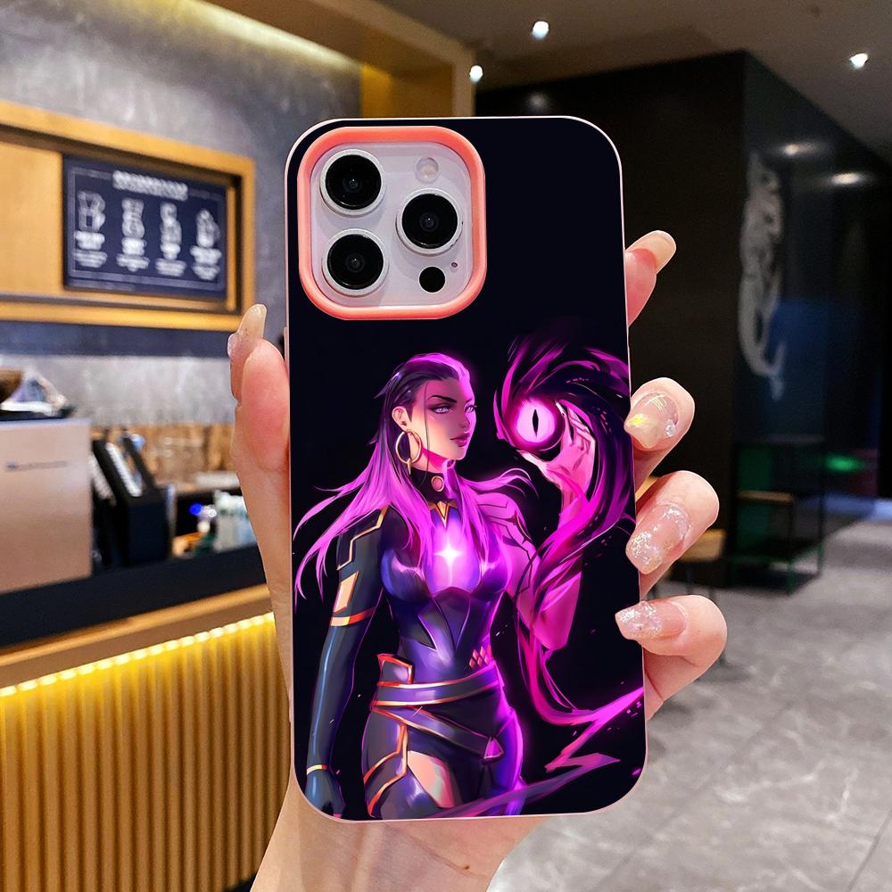 

Valo Reyna Phone Case for iPhone 17 16 15 14 13 12 11 Air Pro Max Plus Jelly Double layer Pink Cover iPhone 16 Plus