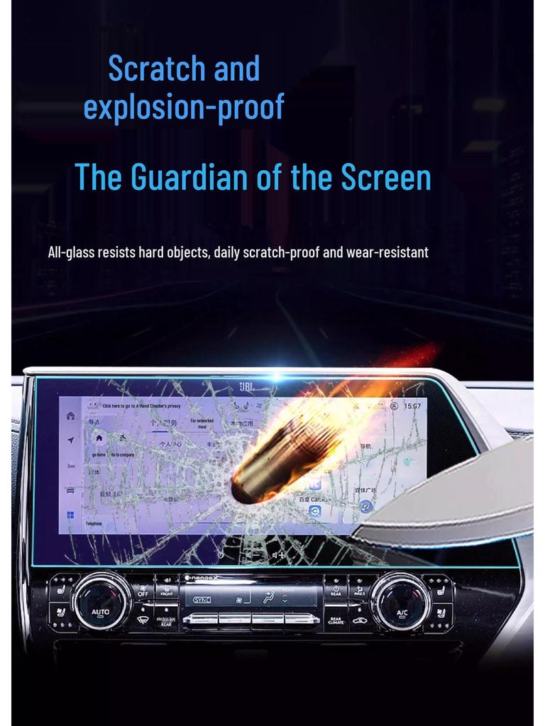 Toyota Highlander 25 Center Console Navigation Screen Protector
