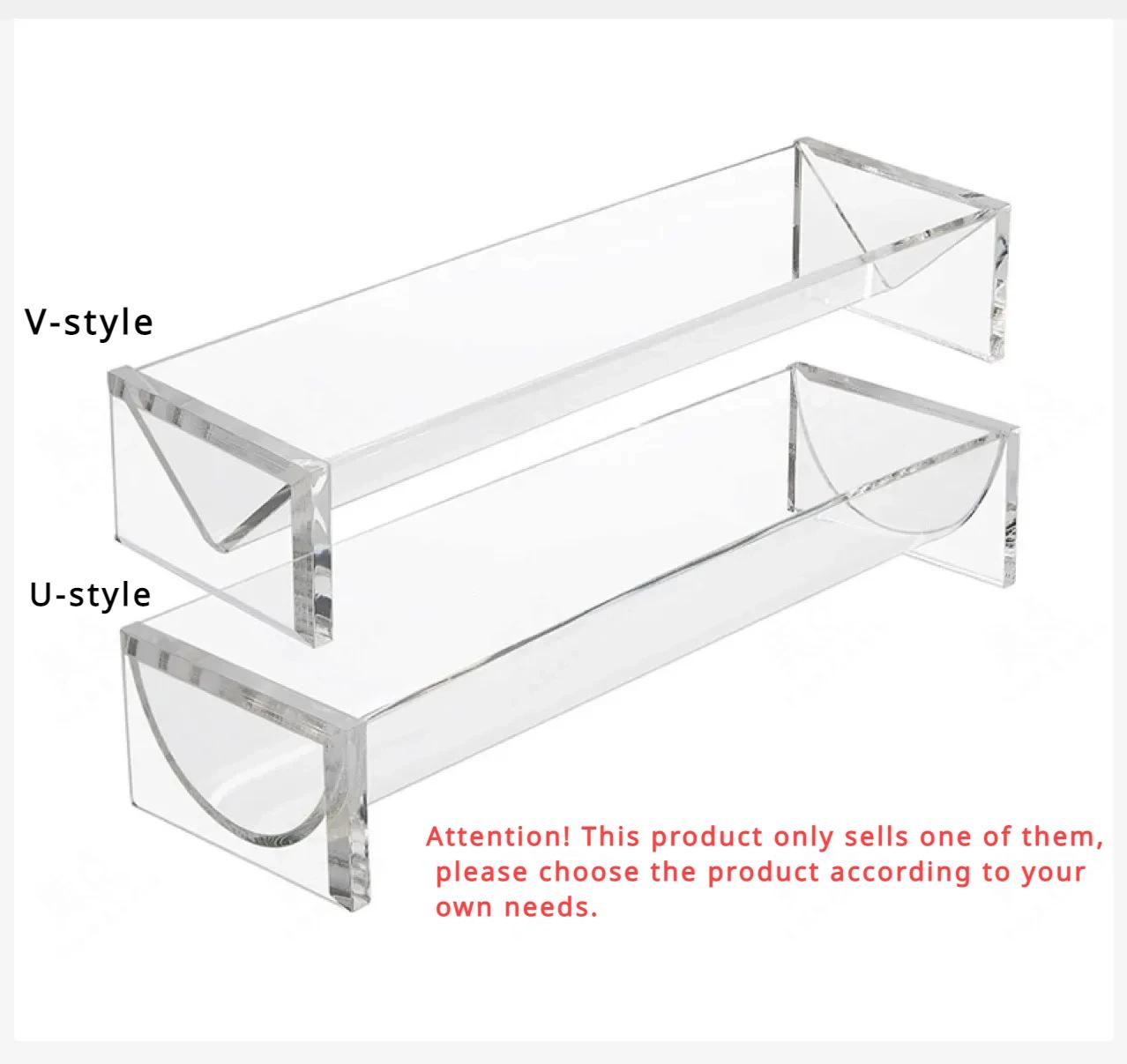 

1PC Simple European acrylic rectangular tray display rack for dessert biscuit storage fruit and food in restaurants cake stand U-shaped белый