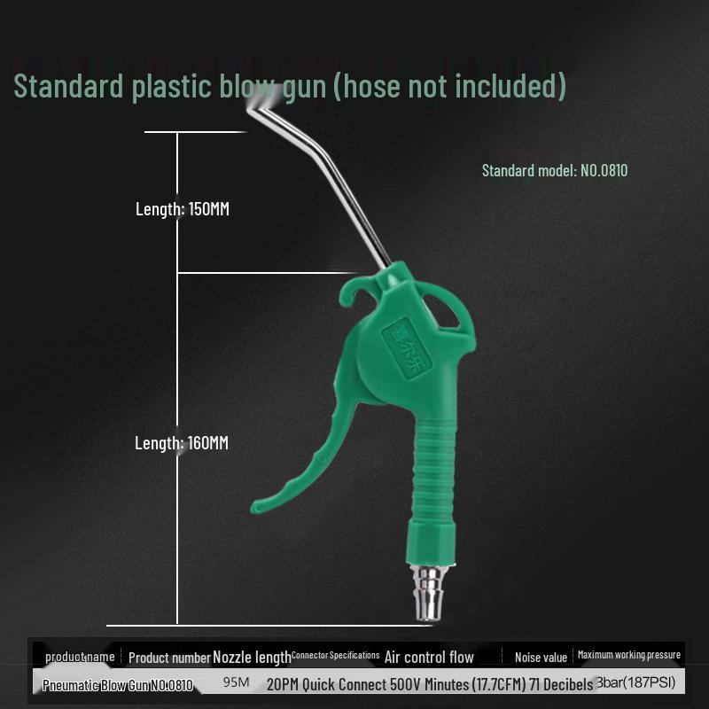 Three-Way Truck Air Dust Blowing Gun with On-Board Air Tank