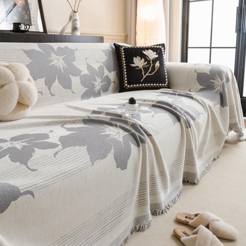 Retro French Sofa Cover Cloth Full Cover Chenille Universal Light Luxury High-end Sofa Cushion Cover for All Seasons