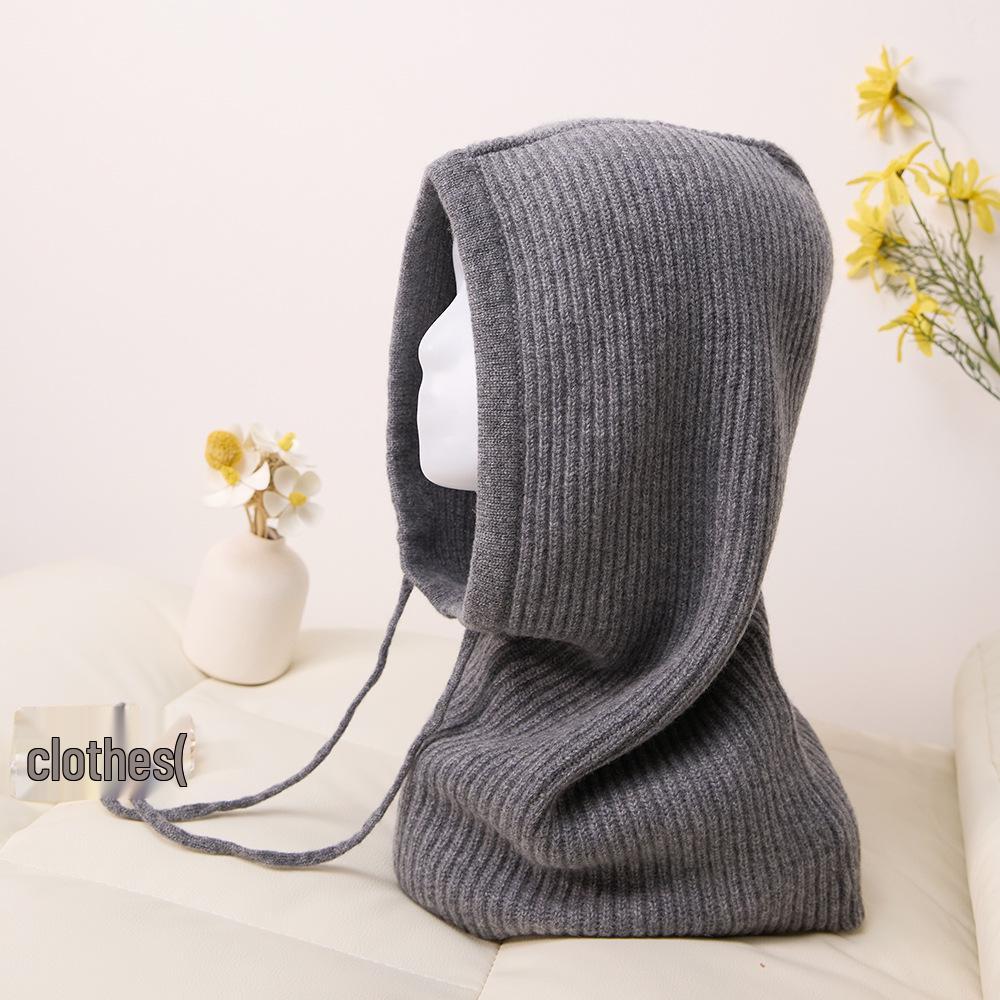 Unisex Winter Cashmere Knitted Hat & Beanie Neck Warmer