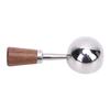 Coffee Scoop Vintage Bean Tea Measuring Spoon Retro 304 Stainless Steel Short Wooden Handle Kitchen