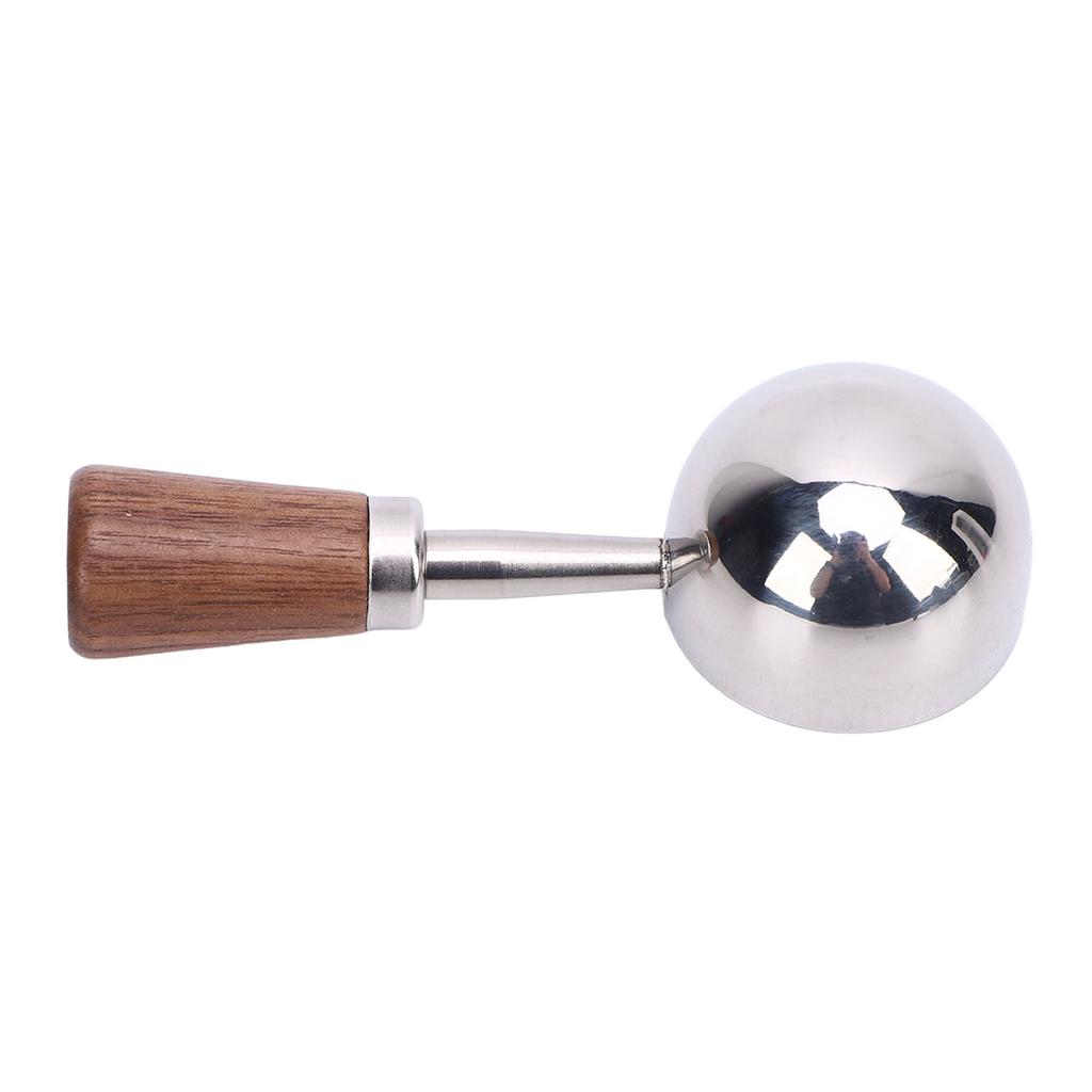 Coffee Scoop Vintage Bean Tea Measuring Spoon Retro 304 Stainless Steel Short Wooden Handle Kitchen