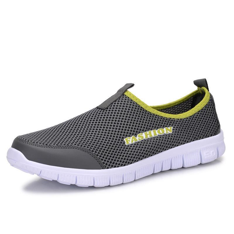 Sports Mesh Shoes Couple Mesh Shoes One Pedal Shallow Mouth Walking Shoes Light Lazy Non-slip Men's and Women's Shoes