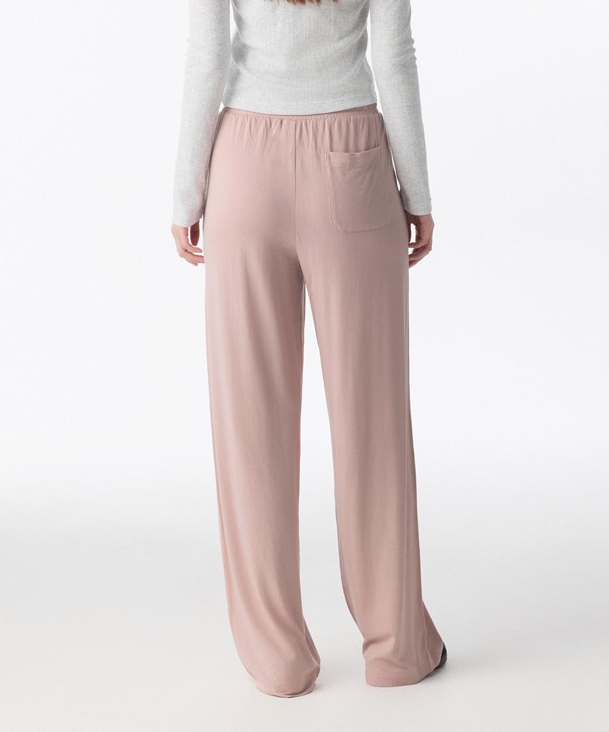 MUSINSA STANDARD WOMAN Women'S Jersey Wide Lounge Pants [Desert Pink]