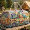 3D VW Bus Retro Travel & Gym Bag: Trendy Short-Distance Fashion