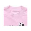 Uniqlo Mickey Mouse Print Short Sleeve Drop Shoulder T-Shirt Women Tops Pink 428402-10