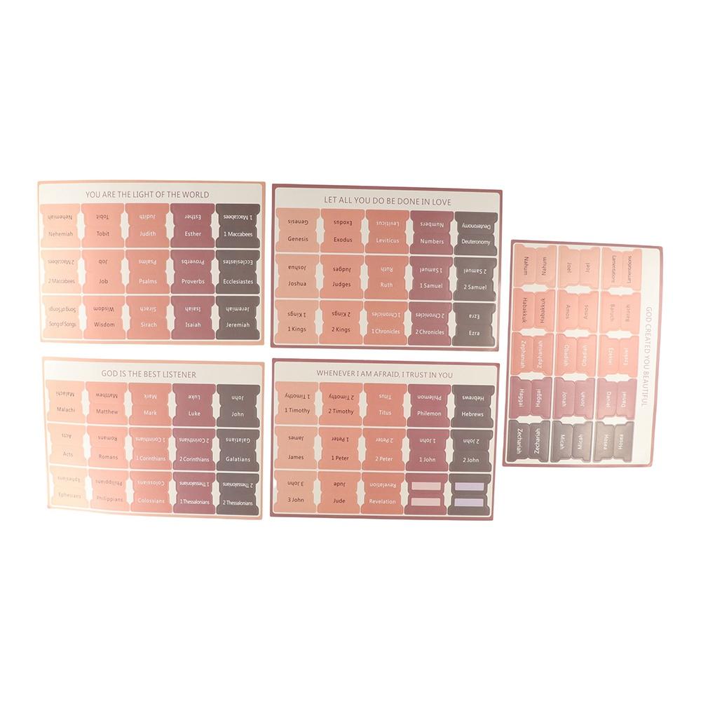 Writable Bible Index 5 Sheet Bible Label Book Accessories Bible Sticker  Bookmark