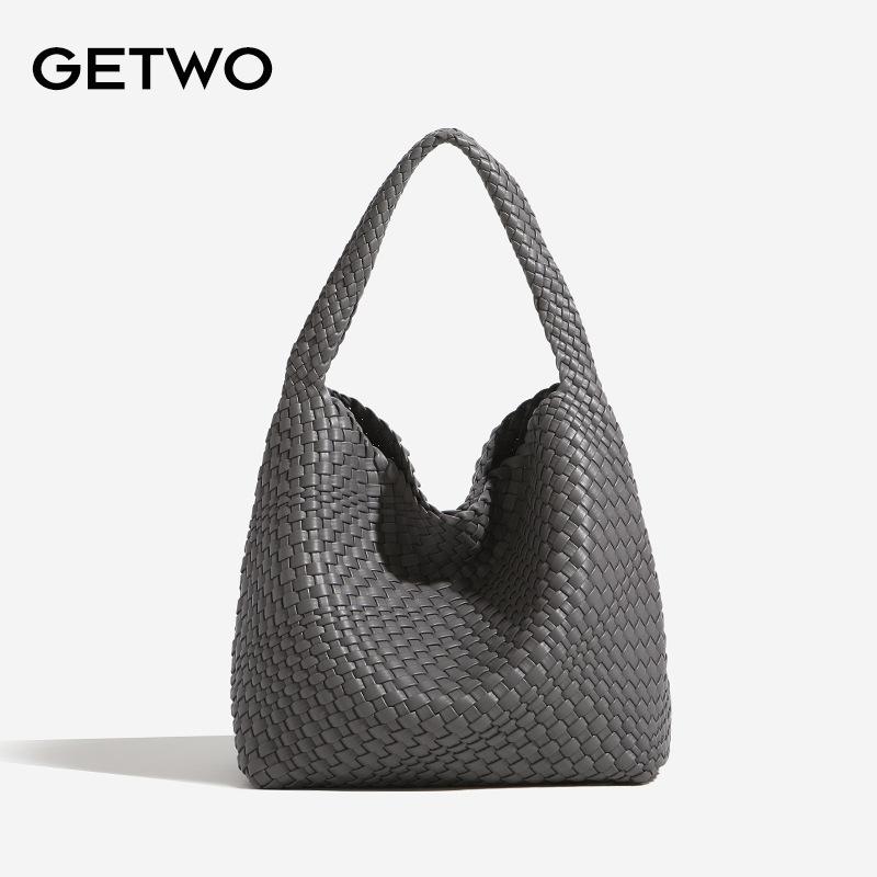 Borsa di design di nicchia tessuta a mano da donna borsa versatile borsa madre e figlio borsa a tracolla 2025 nuova borsa tote di grande capacità