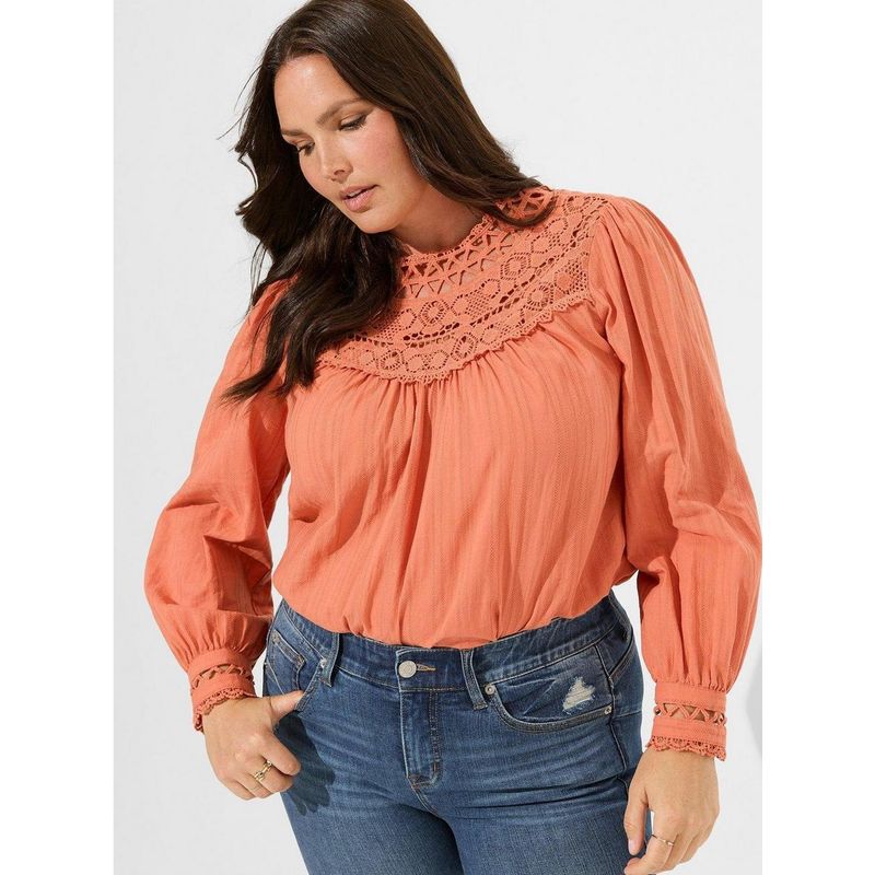 

100.00kg Plus Size Women s Clothing Fat Autumn Dignified Sense of Design Cutout Lace Stitching Black Long Sleeve Tops Shirt B58 Orange 4 pieces