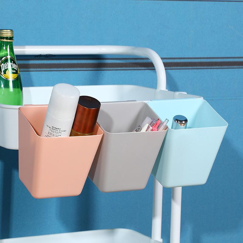 Office Wall Organizers with Hanging Cup Holders Rolling Cart Accessories Pen Holders & Storage Buckets for Desktop Space Saving