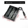 18650 Lithium Battery Holder with Lid and DC Plug - Supports 1 To 4 Cells In Series/Parallel (3.7/7.4V)