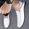 Men's shoes 2025 summer new men's British style beanie shoes trend line driving lazy people step on the heel driving casual shoes